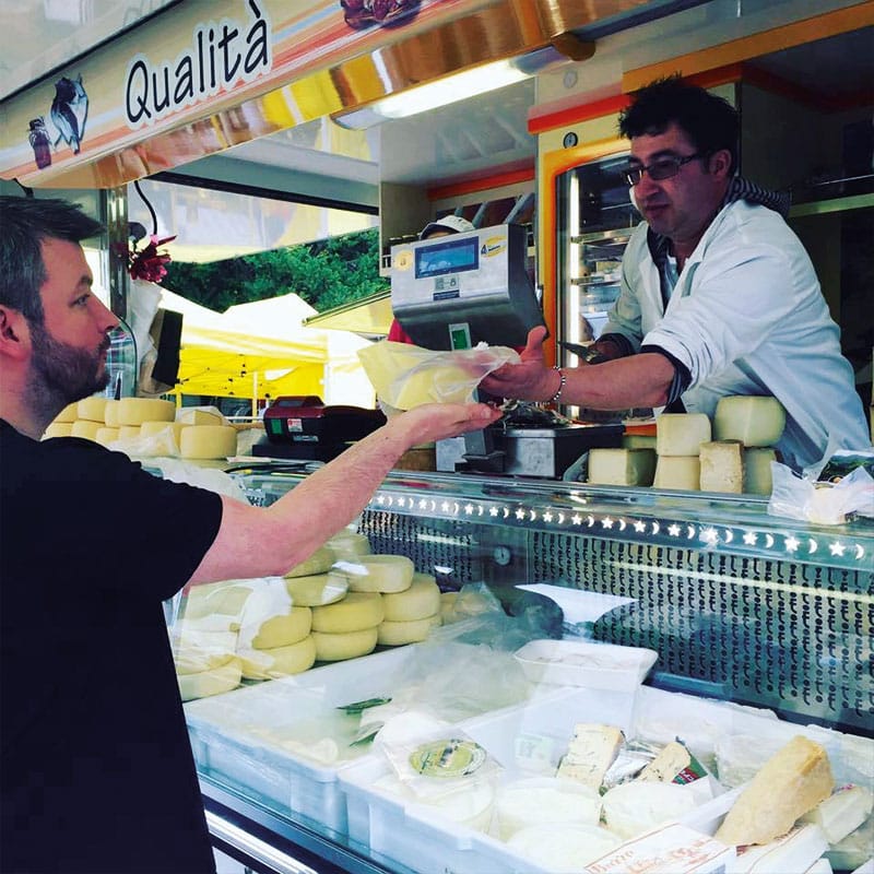 Colletto villas buying cheese